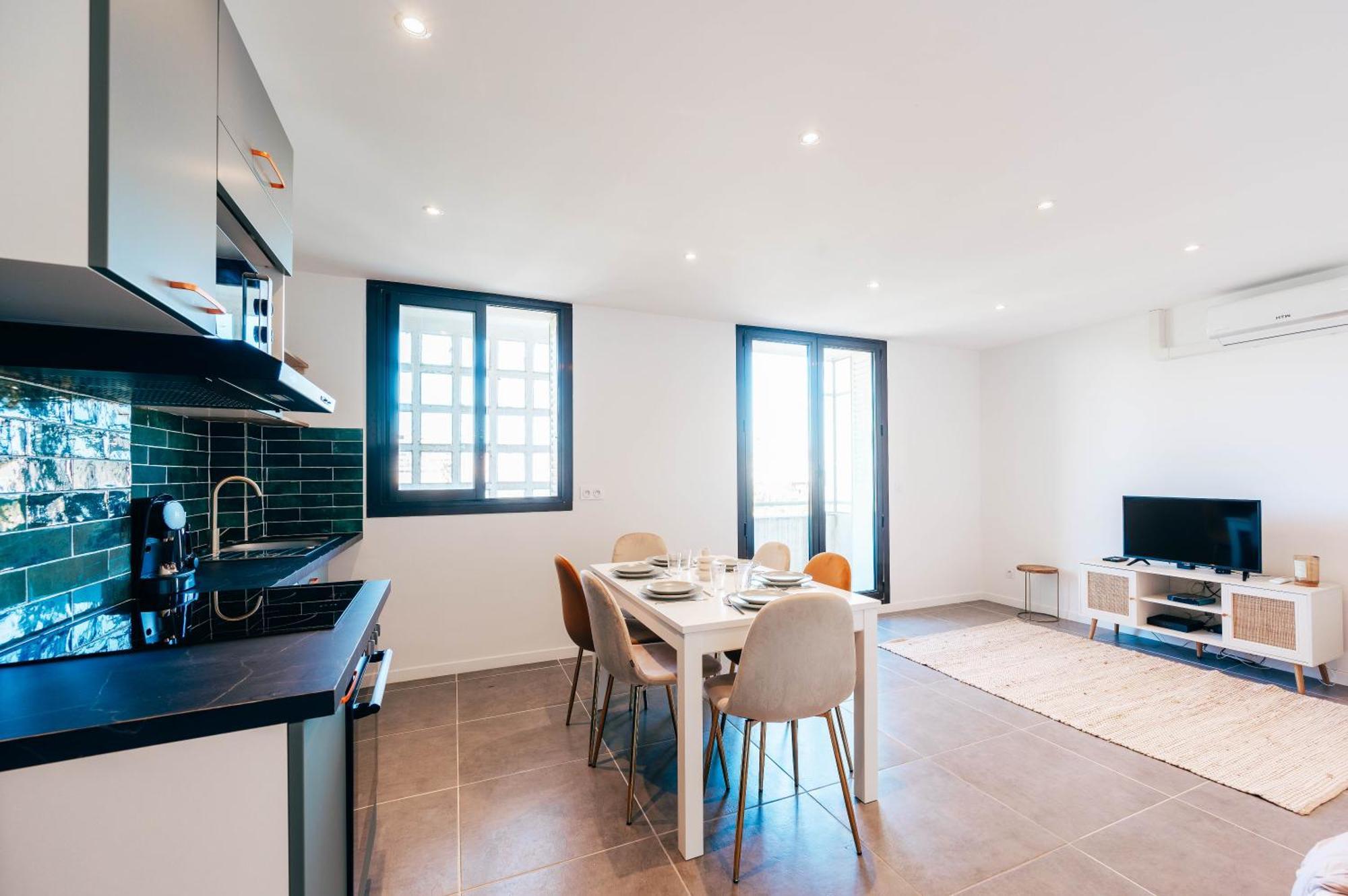 Appartement Velodrome 6 Couchages Avec Clim à Marseille Extérieur photo